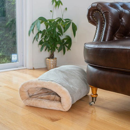 coussin chat gris