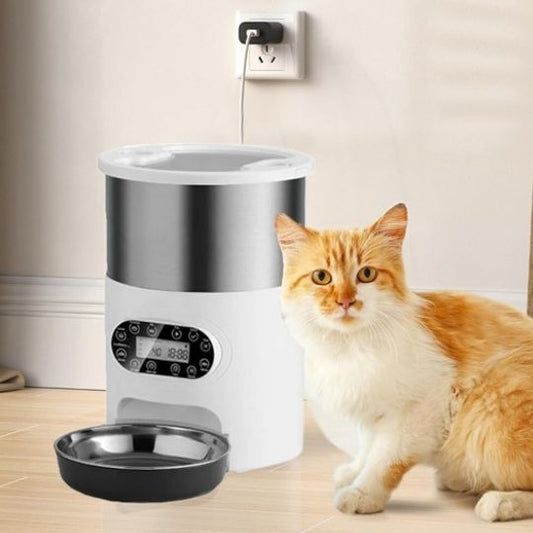 Distributeur automatique croquettes chat sans WIFI chat veut manger