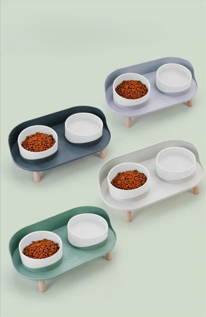 Double Gamelles chat différentes couleurs