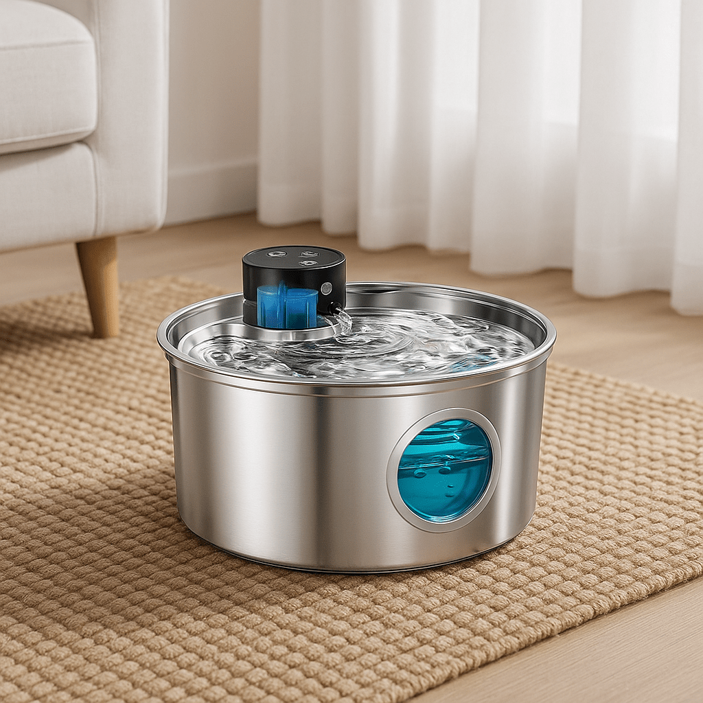 Fontaine a eau pour chat prête