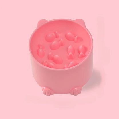 Gamelle anti glouton chat - Croq'Pause™ - Plastique - Transportdodochat