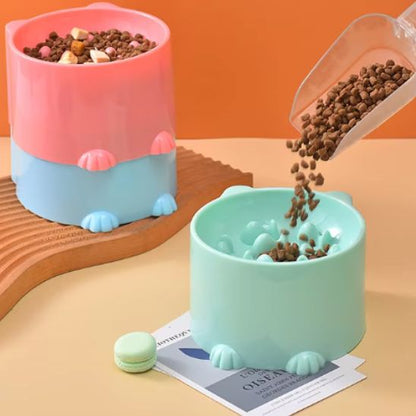 Gamelle anti glouton chat - Croq'Pause™ - Plastique - Transportdodochat