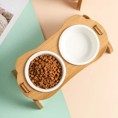 Gamelle chat surélevée - Miaou Gourmet™ - Transportdodochat