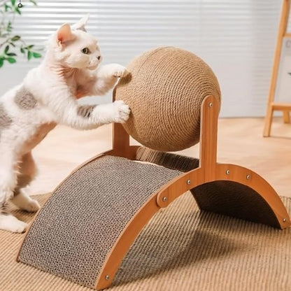 Griffoir à chat chat griffe la boule