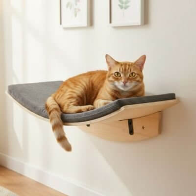 Hamac chat suspendu mural chat a repos