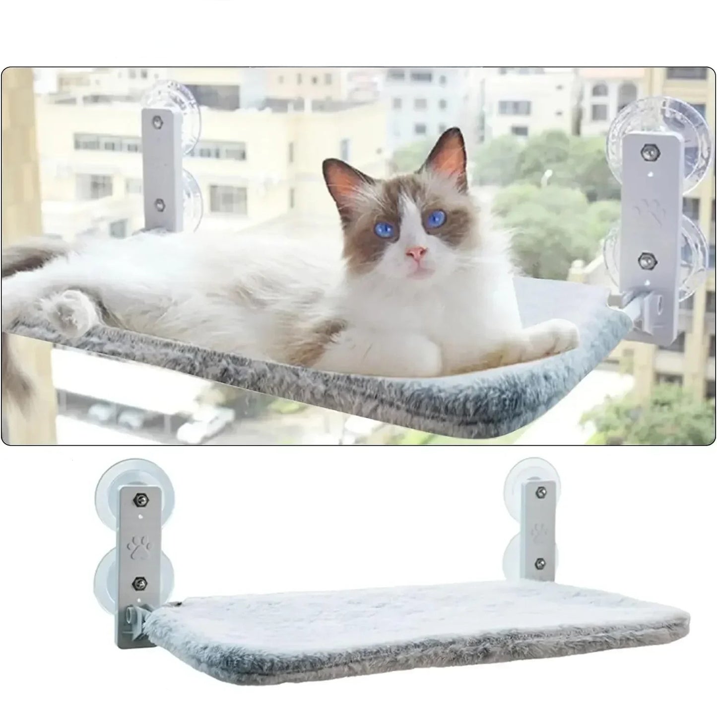hamac pour chat fenetre gris chat relaxe