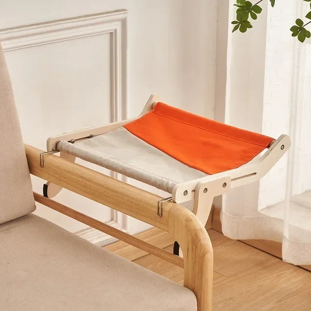 hamac pour chat gris rouge