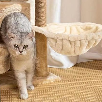 Hamac pour chat suspendu beige chat dégourdi