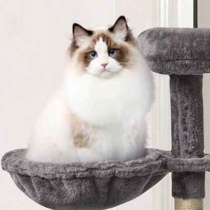 Hamac pour chat suspendu gris chat détendu