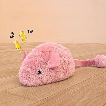 jouet chat interactif rose émettant des sons