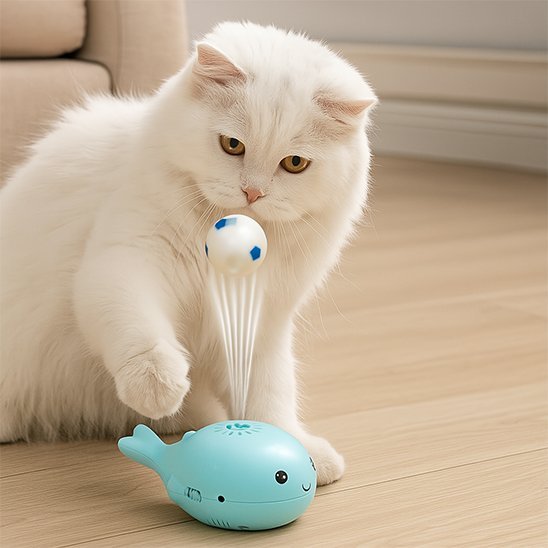 Jouet pour Chat | Baleine Enchantée™ - Transportdodochat