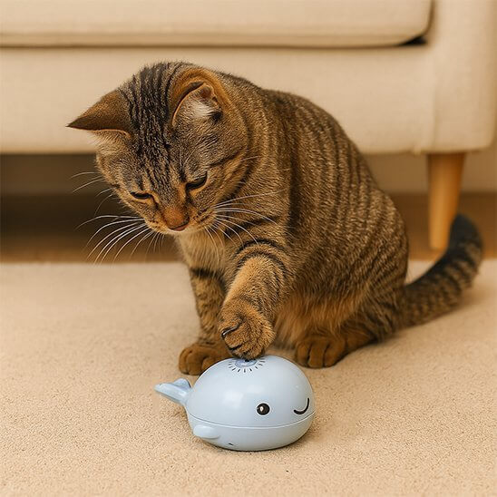 Jouet pour Chat Baleine bleue chat touche jouet