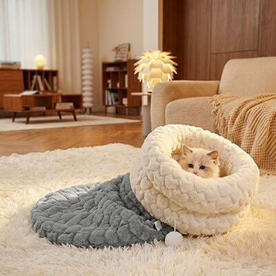 Lit Chaton | Cachette Macramé™ - Transportdodochat