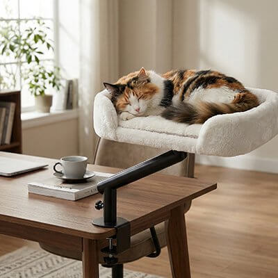Lit en hauteur pour Chat | Le Perchoir Royal™ - Transportdodochat