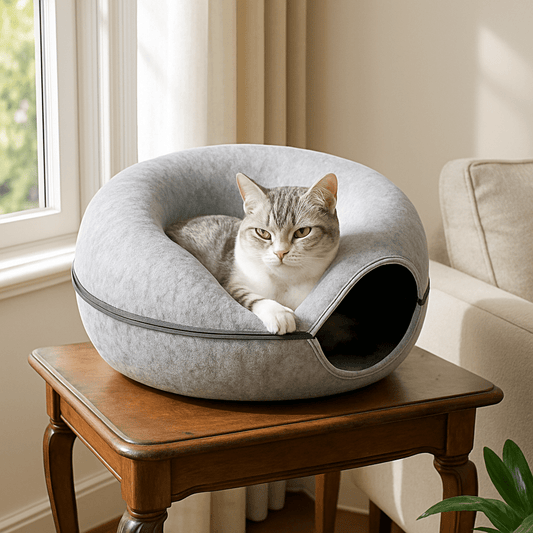 Lit pour Chat - ChatCondo™ - Gris Clair - Transportdodochat