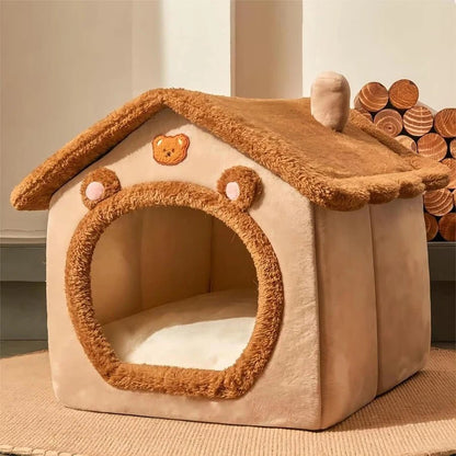 niche pour chat brune
