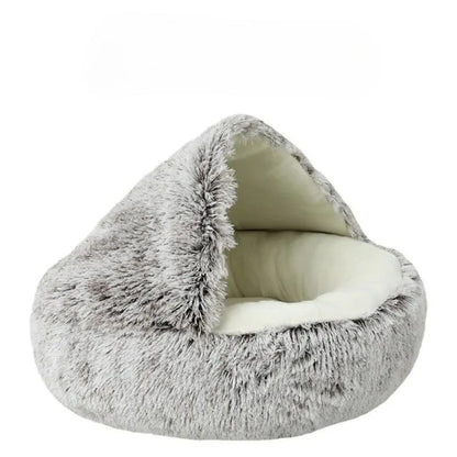 panier pour chat douillet brun