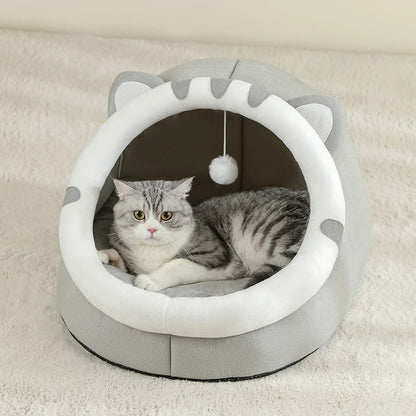 panier pour chat gris chat repos