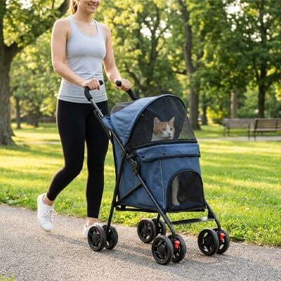 Poussette pour chat | Confort et Sécurité - Transportdodochat