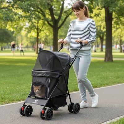 Poussette pour chat | Confort et Sécurité - Transportdodochat