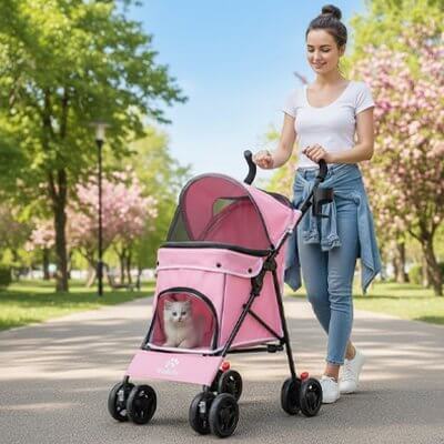 Poussette pour chat | Confort Sécurisé - Transportdodochat