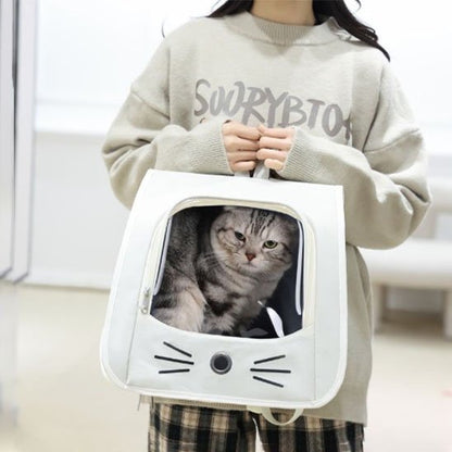 Sac a dos Chat blanc chat assis