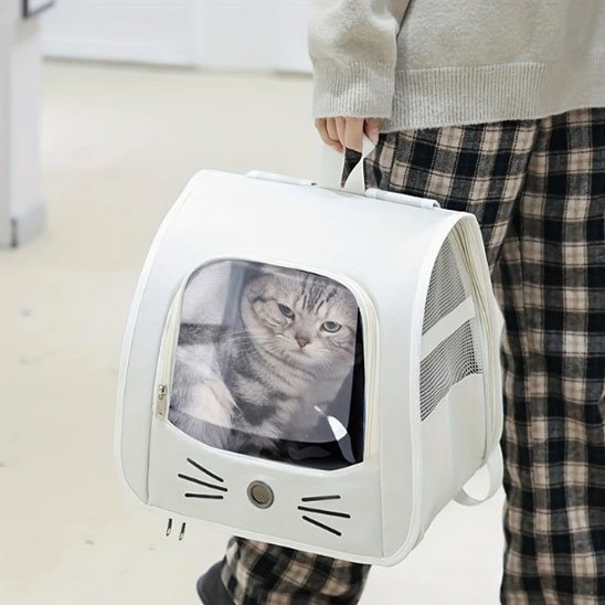 Sac a dos Chat blanc chat tranquille