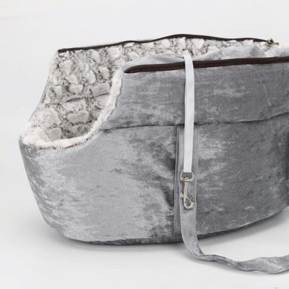 sac de transport chat argent cosy chat