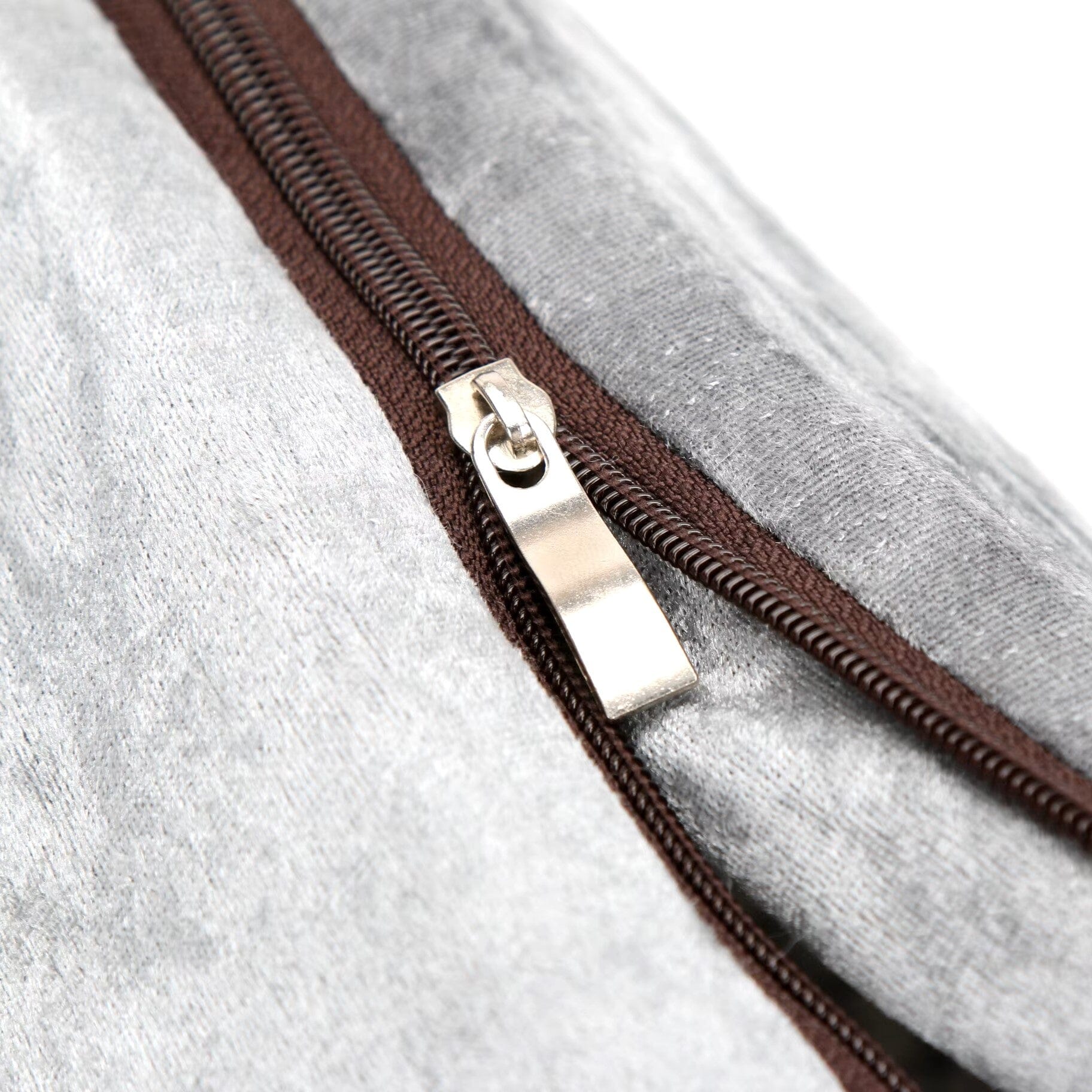 sac transport chat argent zip sécurité