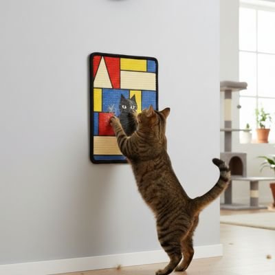 Tapis griffoir Chat | Grif'Art™ - Géométrique - Transportdodochat