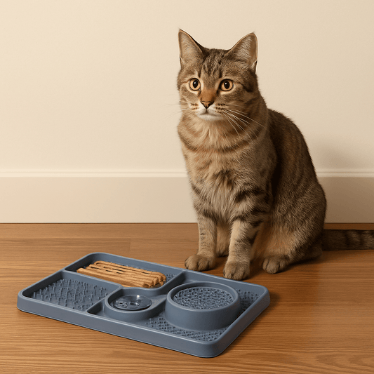 Tapis de léchage anti - glouton - Transportdodochat