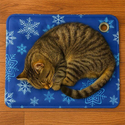 Tapis rafraichissant Chat bleu chat zebré dodo